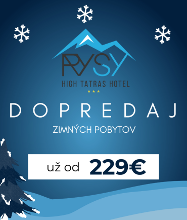 Dopredaj Zimného pobytového balíka v srdci Tatier pre 2 osoby s Welcome drinkom platný od 16.12.2024