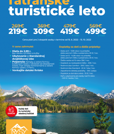 Tatranské turistické leto (15.6.-15.10.2022)